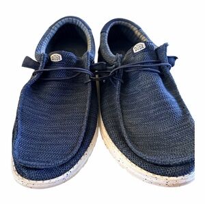 Hey Dude Men's Wally Stretch Mesh shoes size Men’s 12 Navy
